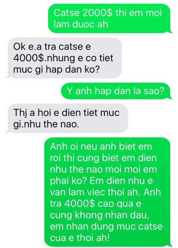 Được mời 'vui vẻ' với giá 20.000 USD, Pha Lê chỉ nhắn lại 1 câu khiến ai cũng choáng - Ảnh 2 Được mời 'vui vẻ' với giá 20.000 USD, Pha Lê chỉ nhắn lại 1 câu khiến ai cũng choáng - Ảnh 2