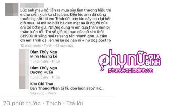 Lộ rõ mặt của người 'lật kèo' SIM Ngọc Trinh 18,6 tỷ, sự thật bất ngờ? - Ảnh 9 Lộ rõ mặt của người 'lật kèo' SIM Ngọc Trinh 18,6 tỷ, sự thật bất ngờ? - Ảnh 9
