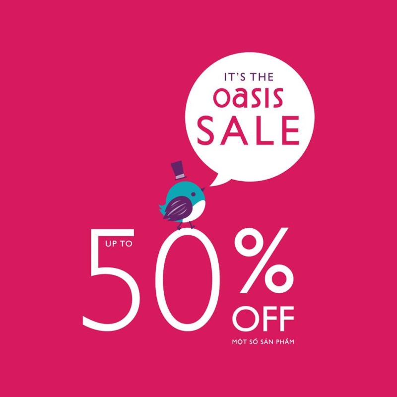 Từ nay đến hết ngày 16/4/2017, thời trang Oasis khuyến mãi lên đến 50% - Ảnh 1