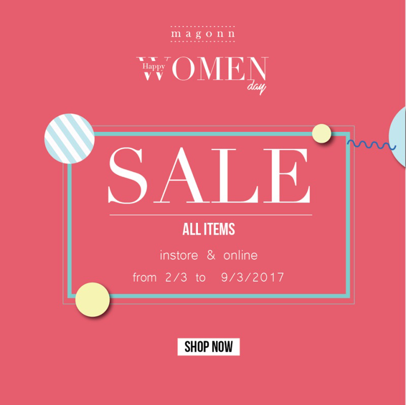 Từ 02/03 - 09/03/2017, thời trang Magonn giảm giá 50% tất cả các sản phẩm - Ảnh 1 Từ 02/03 - 09/03/2017, thời trang Magonn giảm giá 50% tất cả các sản phẩm - Ảnh 1