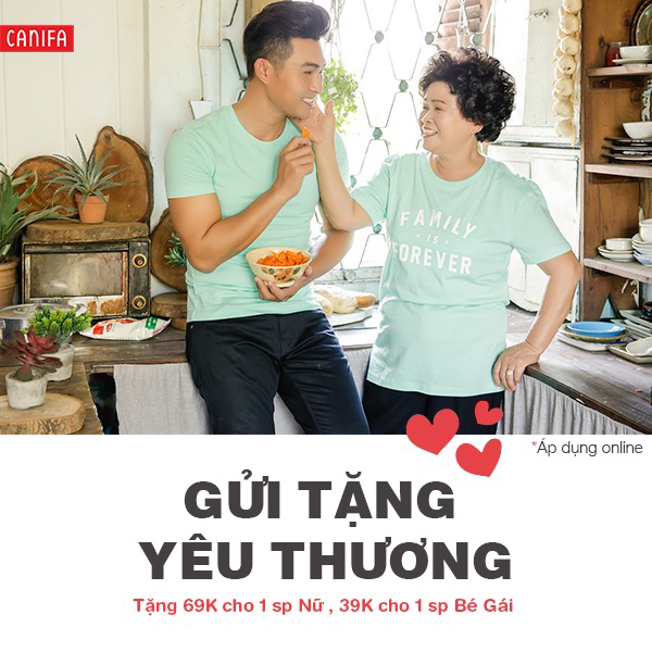 Từ 02/03 - 10/03/2017, Canifa áp dụng chương trình khuyến mãi giảm 69k khi mua đồ đồng sản phẩm - Ảnh 1 Từ 02/03 - 10/03/2017, Canifa áp dụng chương trình khuyến mãi giảm 69k khi mua đồ đồng sản phẩm - Ảnh 1