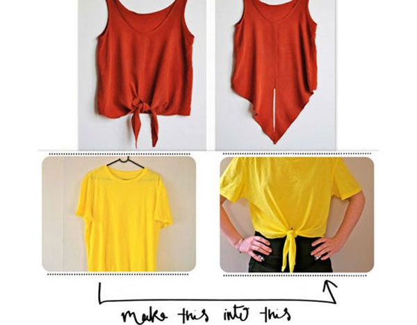 Mẹo cực độc 'hô biến' áo thun cũ thành áo croptop cho bạn gái diện hè - Ảnh 5 Mẹo cực độc 'hô biến' áo thun cũ thành áo croptop cho bạn gái diện hè - Ảnh 5