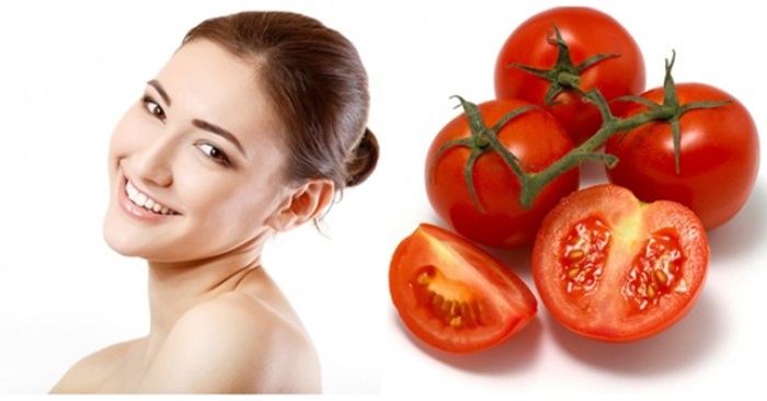 Cách chăm sóc da mặt nhờn nhiều mụn bằng cà chua