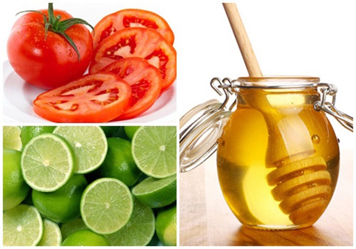 Cách làm đẹp da mặt bằng mật ong, chanh và cà chua