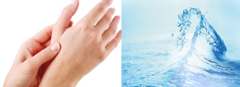 Uống từ 1,8-2l nước để chăm sóc da tay luôn mềm mịn