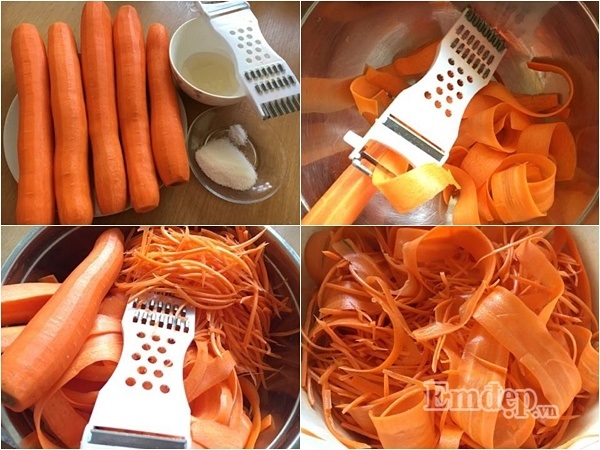 Cách làm mứt dừa cà rốt