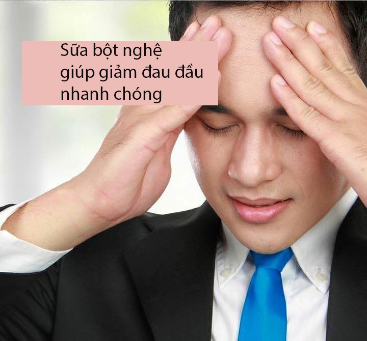 Bật mí cách làm sữa bột nghệ đơn giản cho phái đẹp - Ảnh 4 Sữa bột nghệ có tác dụng giảm đau đầu