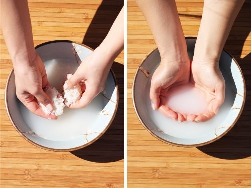 Cách làm trắng da bằng nước vo gạo Cách làm trắng da bằng nước vo gạo