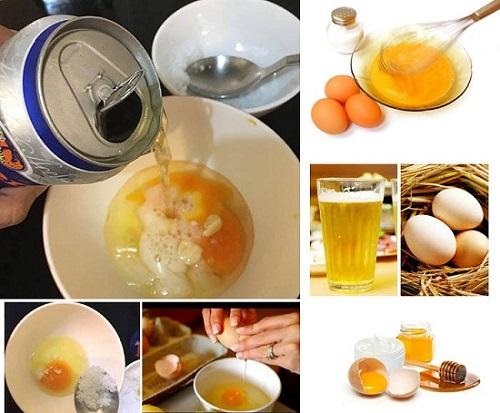 Tắm trắng bằng bia và trứng gà giúp bạn sở hữu làn da đẹp.