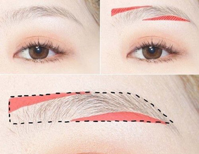 Bật mí cách trang điểm lông mày đẹp cho bạn gái - Ảnh 3 Nên cạo lông mày, định hình hình dáng trước khi trang điểm.