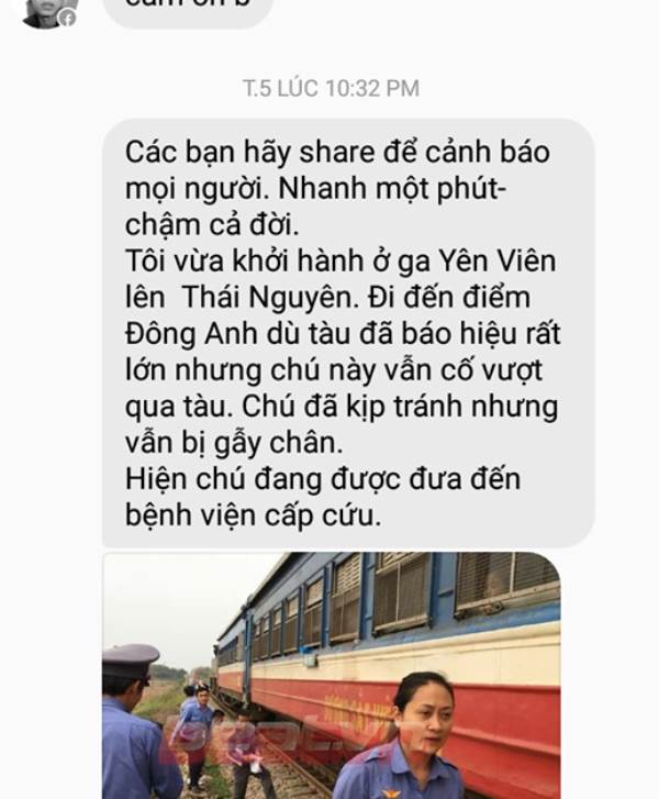 Mặc kệ còi báo hiệu, người đàn ông vẫn cố tình băng qua đường ray tàu hỏa và cái kết ‘đắng’ - Ảnh 1