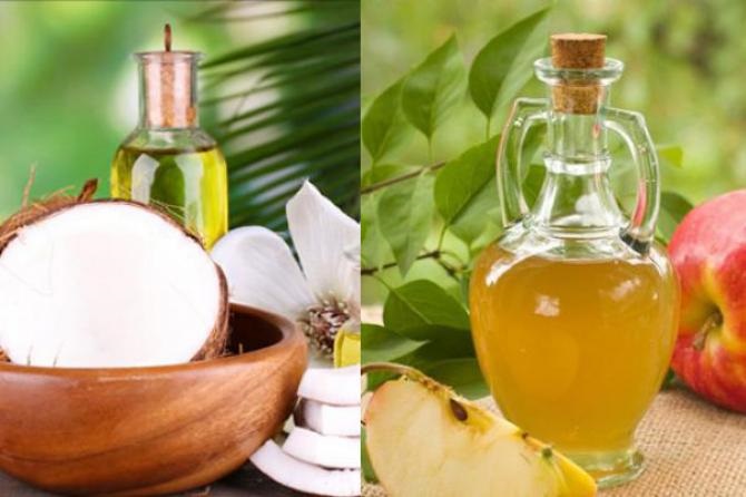Dầu dừa và giấm táo chữa thâm nách sau sinh nhanh chóng, đơn giản tại nhà