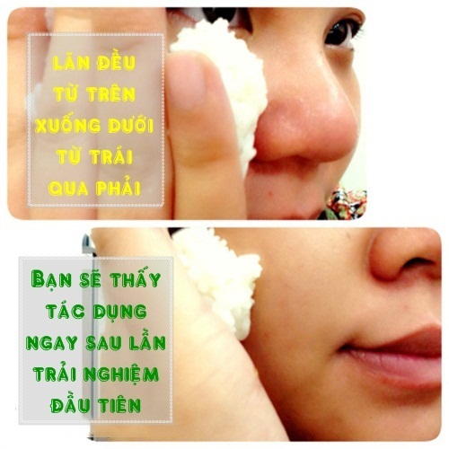 Lăn nắm cơm từ trên xuống dưới đều khắp mặt Lăn nắm cơm từ trên xuống dưới đều khắp mặt