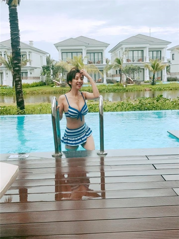Dân mạng 'mắt chữ O miệng chữ A' lần đầu tiên thấy 'Hoa hậu hài' Thu Trang diện bikini đốt mắt - Ảnh 1