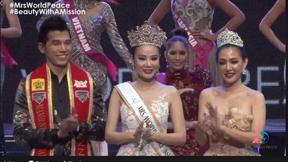 Bị 'ném đá' không biết tiếng Anh, Dương Yến Ngọc vẫn đăng quang Hoa hậu Quý bà Hòa bình châu Á 2017 - Ảnh 1