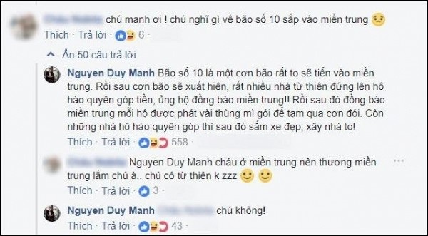 Miền Trung bão lớn: Duy Mạnh 'đá xoáy' Phan Anh quyên góp được vài chục tỷ thì làm từ thiện bao nhiêu, 'đớp' bao nhiêu? - Ảnh 1 Miền Trung bão lớn: Duy Mạnh 'đá xoáy' Phan Anh quyên góp được vài chục tỷ thì làm từ thiện bao nhiêu, 'đớp' bao nhiêu? - Ảnh 1