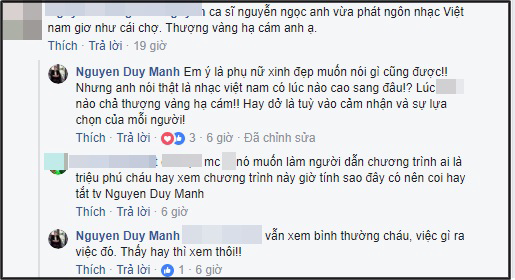Ca sĩ Ngọc Anh phát ngôn 'Nhạc Việt như cái chợ', Duy Mạnh phản ứng khó đỡ thế này - Ảnh 3