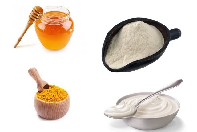 Làm mặt nạ trị mụn và sẹo từ bột nghệ, bột gạo, mật ong, sữa chua 100% có hiệu quả
