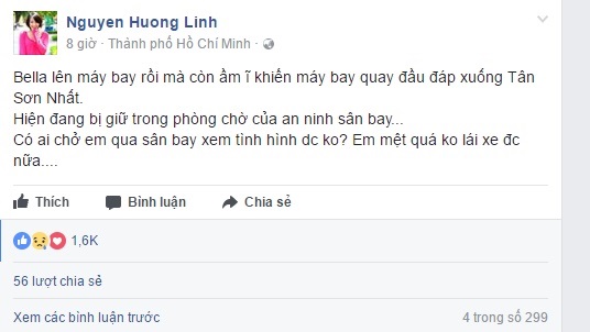 'Hot girl' Bella náo loạn khiến máy bay quay đầu giữa đêm? - Ảnh 1 'Hot girl' Bella náo loạn khiến máy bay quay đầu giữa đêm? - Ảnh 1