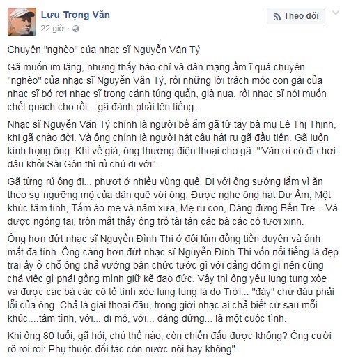 Bất ngờ trước câu chuyện ẩn giấu phía sau việc con gái nhạc sĩ Nguyễn Văn Tý bỏ rơi cha già sức yếu - Ảnh 4