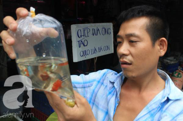 Tết ông Công, ông Táo ở Sài Gòn: Người dân chê cá chép to và giá đắt - Ảnh 4