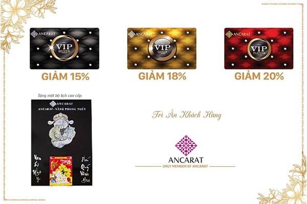 Từ ngày 13 - 31/12 Ancarat Jewelry giảm giá 20% cho khách hàng Vip - Ảnh 1 Từ ngày 13 - 31/12 Ancarat Jewelry giảm giá 20% cho khách hàng Vip - Ảnh 1