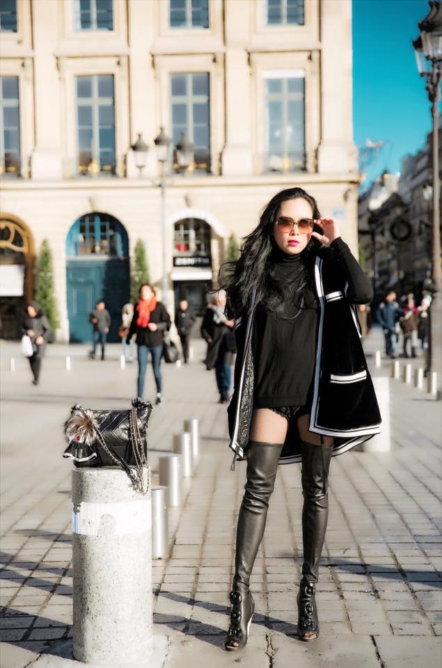 Diện mốt quần lạ dạo phố Paris, Phượng Chanel khiến Quách Ngọc Ngoan không dám rời mắt - Ảnh 5