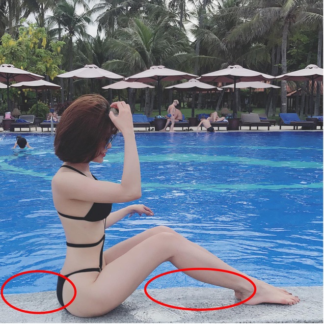 Sao Việt làm 'cong cửa, méo ghế' vì photoshop cải thiện vóc dáng quá đà - Ảnh 7