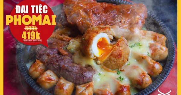 Từ 15/04 - 30/04/2017, La Vache Steak giảm 180k cho nhóm 4 người khi ăn combo phô mai - Ảnh 1 Từ 15/04 - 30/04/2017, La Vache Steak giảm 180k cho nhóm 4 người khi ăn combo phô mai - Ảnh 1