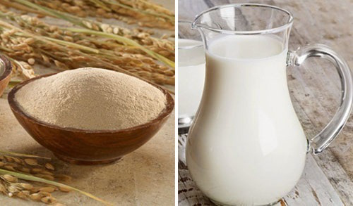 Dùng sữa tươi với bột cám gạo tắm trắng hiệu quả nhất