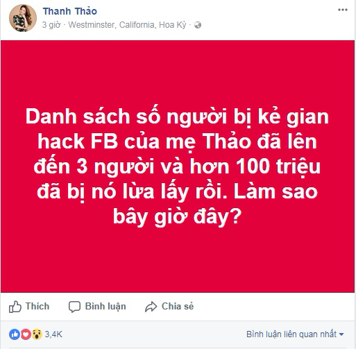 Đã tìm ra danh tính kẻ xấu hack Facebook mẹ ca sĩ Thanh Thảo lừa fan hàng trăm triệu đồng - Ảnh 3