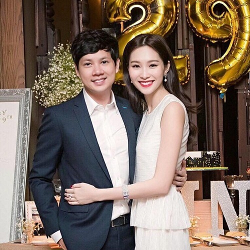 Hoa hậu Thu Thảo và bạn trai Trung Tín là một cặp đôi trai tài gái sắc của showbiz Việt - Ảnh: Internet