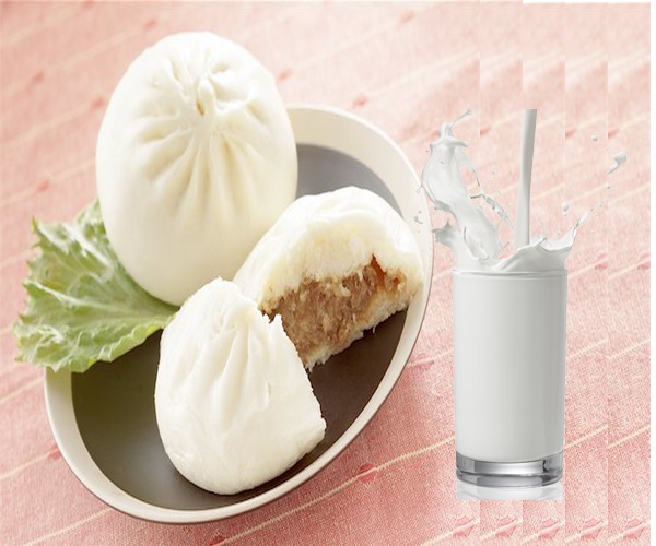 Hé lộ thực đơn hàng ngày cho bà bầu 3 tháng đầu đảm bảo nạp đủ năng lượng cho cơ thể - Ảnh 3 Bữa phụ nửa buổi chiều mẹ bầu có thể ăn 1 bánh bao nhân thịt và uống 1 ly sữa.
