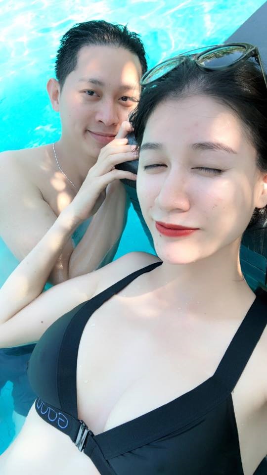 ‘Bỏng mắt’ khi xem loạt ảnh Trang Trần và chồng Việt kiều tình tứ giữa bể bơi - Ảnh 5