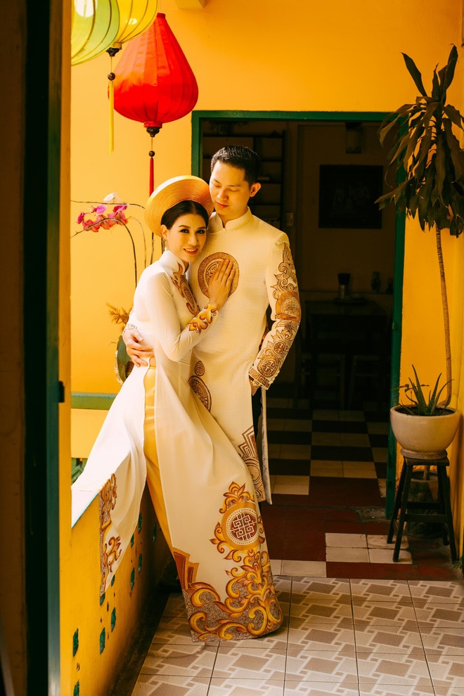 Ngắm trọn bộ ảnh cưới truyền thống đẹp lung linh của Trang Trần cùng ông xã Việt kiều Louis Trần - Ảnh 6