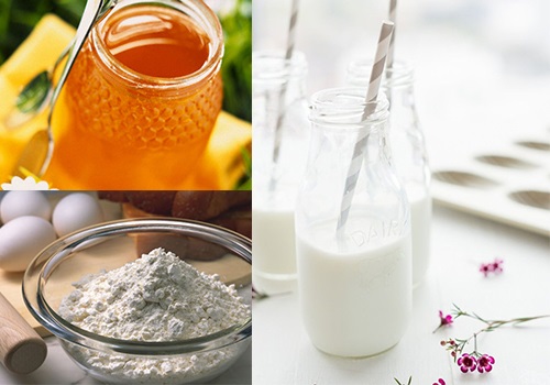 Mật ong, bột mì và sữa chua thành hỗn hợp trị thâm nách hiệu quả, da vùng nách đẹp mịn màng