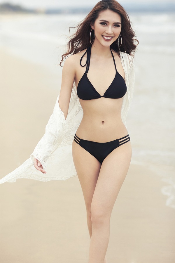 Đến Ngọc Trinh cũng phải chào thua khi Tường Linh mặc bikini khoe 'vòng eo 55' nuột nà - Ảnh 6