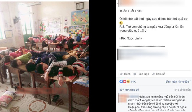 Bức ảnh 'cá mòi xếp lớp' học sinh bán trú ngủ trưa khiến dân mạng rào rào kể kỷ niệm tuổi thơ - Ảnh 2